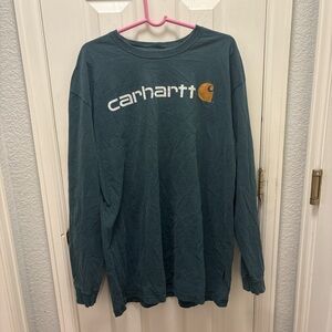 Carhartt Men's Teal Long Sleeve Tee